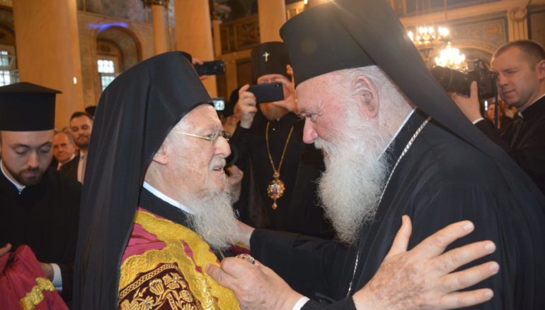 Ο Εσπερινός Ονομαστηρίων του Οικ. Πατριάρχη Βαρθολομαίου