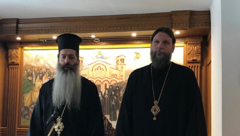 Ο Επίσκοπος Θεσπιών Συμεών στην Ι. Μητρόπολη Νέας Ιωνίας