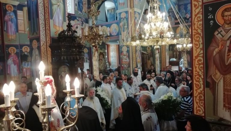 Εξόδιος Ακολουθία του κατά σάρκα πατέρα του Πρωτοσυγκέλλου της Ι. Μ. Μάνης