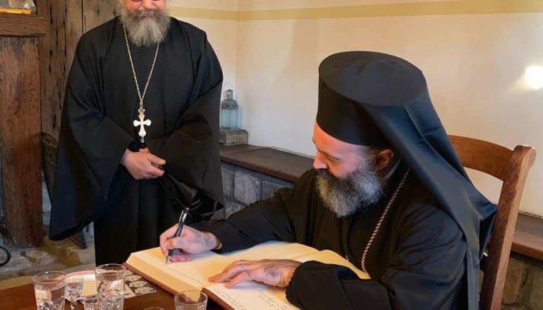 Ο Αρχιεπίσκοπος Αυστραλίας στην Ι. Μονή Αγίου Γεωργίου στο Yellow Rock