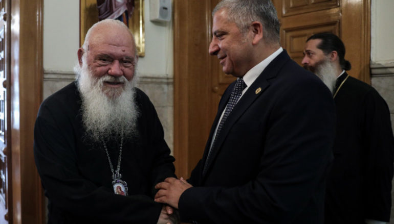 Συνάντηση Αρχιεπισκόπου με τον Περιφερειάρχη Αττικής Γιώργο Πατούλη
