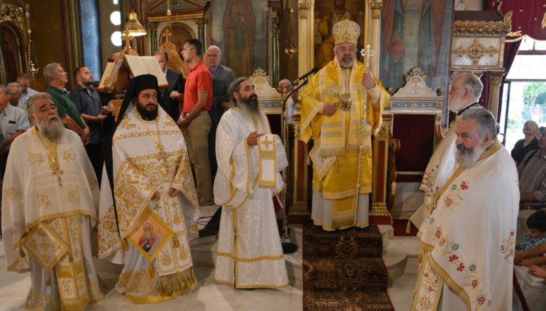 Ο Μητροπολίτης Ισπανίας στον πανηγυρίζοντα Ι. Ναό Προφ. Ηλιού Τρίπολης