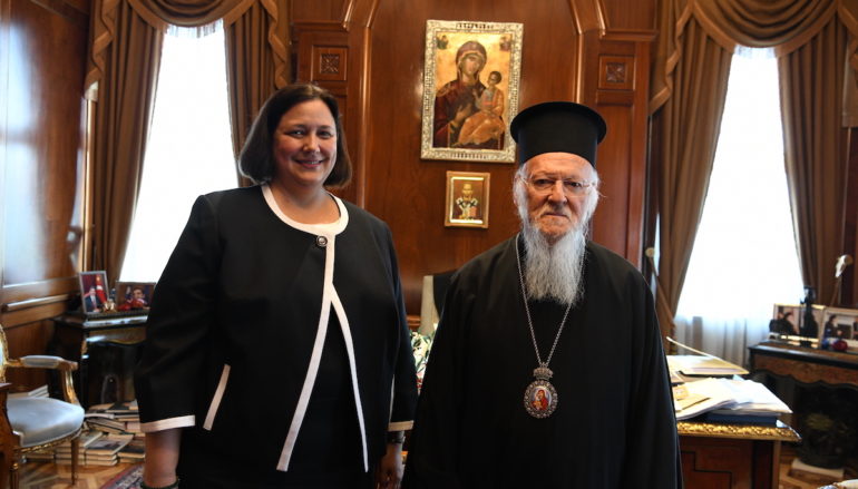 Στο Οικ. Πατριαρχείο η νέα Γενική Πρόξενος των ΗΠΑ στην Πόλη