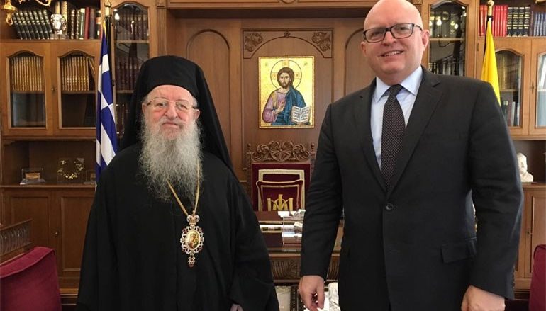 Στον Μητροπολίτη Θεσσαλονίκης ο Αμερικανός ΥΦΥΠΕΞ Φ. Ρίκερ