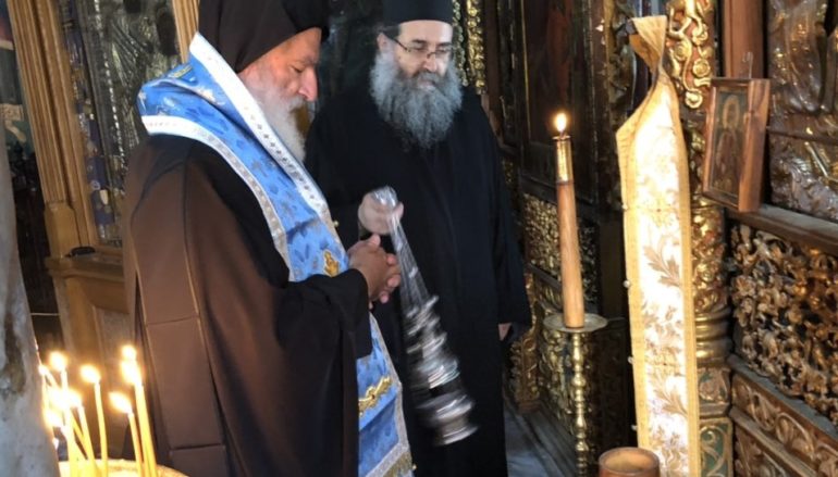 Τρισάγιο στο μακαριστό Θεσσαλονίκης Παντελεήμονα Β΄ από τον Μητροπολίτη Αρκαλοχωρίου