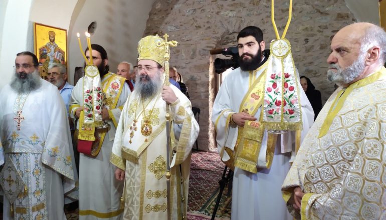 Θεία Λειτουργία στο πάτημα του Αποστόλου Ανδρέου στην Αχαΐα