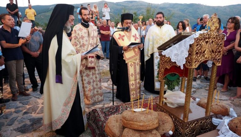 Ο Εσπερινός Κοιμήσεως της Θεοτόκου στην Ι. Μ. Μεσσηνίας