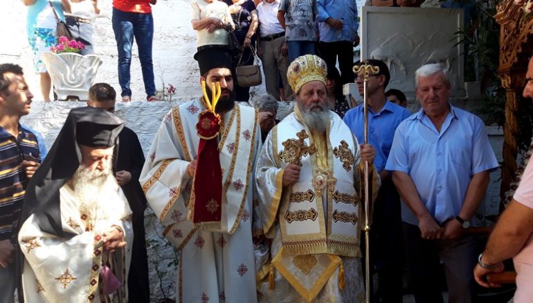 Ο Επίσκοπος Κερνίτσης στην Ιερά Μονή Κοιμήσεως της Θεοτόκου Νοτενών