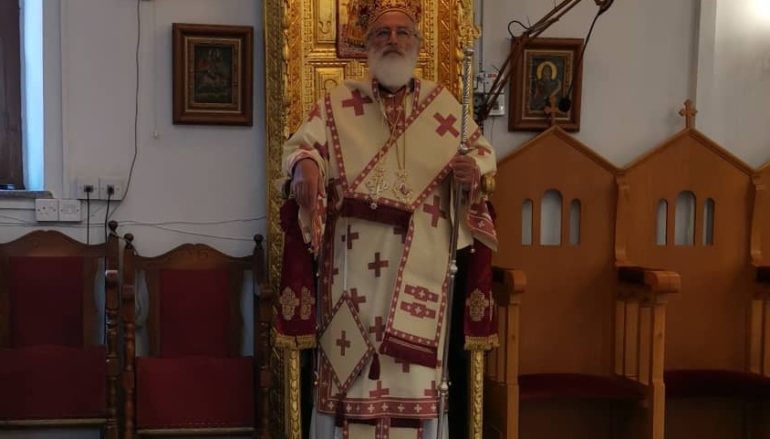 Ο Μητροπολίτης Αρκαλοχωρίου στο Ναό του Αγίου Σάββα Παλαιάς Λευκωσίας