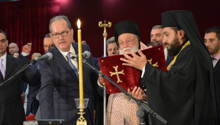 Ο Μητροπολίτης Μαντινείας όρκισε τον Περιφερειάρχη Πελοποννήσου