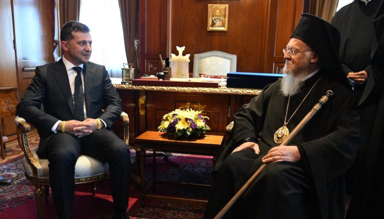 Στον Οικ. Πατριάρχη ο νέος Πρόεδρος της Ουκρανίας Volodymyr Zelenskyy