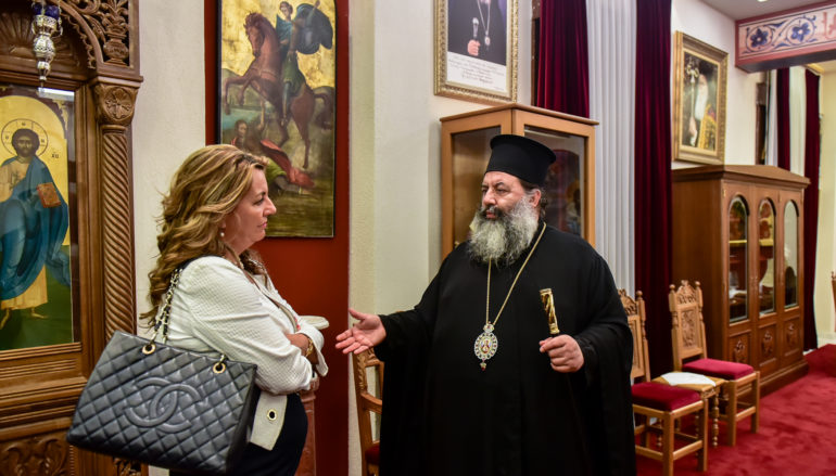 Η Επικεφαλής του Γραφείου του Πρωθυπουργού στον Μητροπολίτη Λαγκαδά