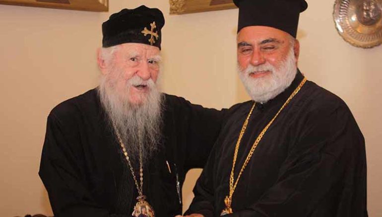 Ο Μητροπολίτης Μέμφιδος στο Μητροπολίτη Ηλείας