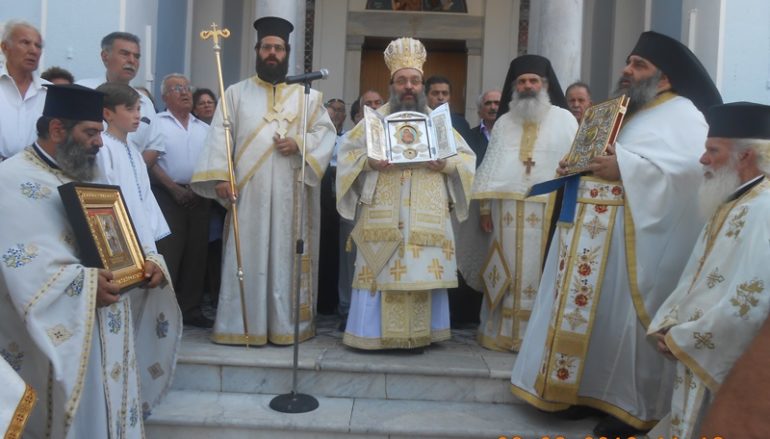 Η Χίος υποδέχθηκε λείψανο του Προδρόμου από την Ι. Μονή Παναγίας Κύκκου