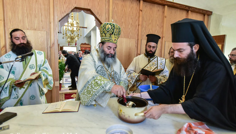 Εγκαίνια Ιερού Ναού από τον Μητροπολίτη Λαγκαδά