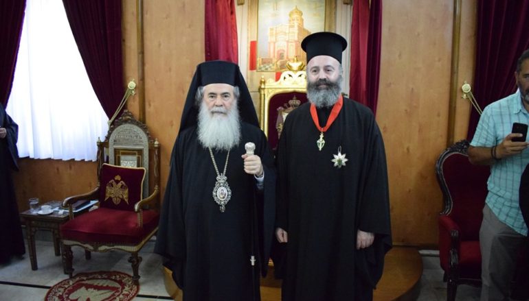 Ο Αρχιεπίσκοπος Αυστραλίας στο Πατριαρχείο Ιεροσολύμων