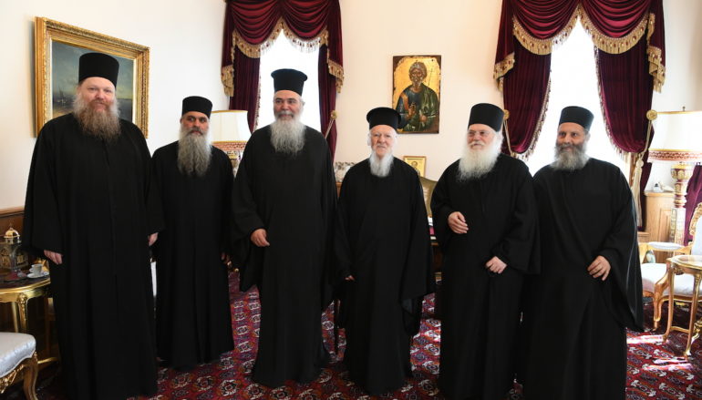 Στον Οικ. Πατριάρχη ο Καθηγούμενος της Ι. Μονής Βατοπαιδίου