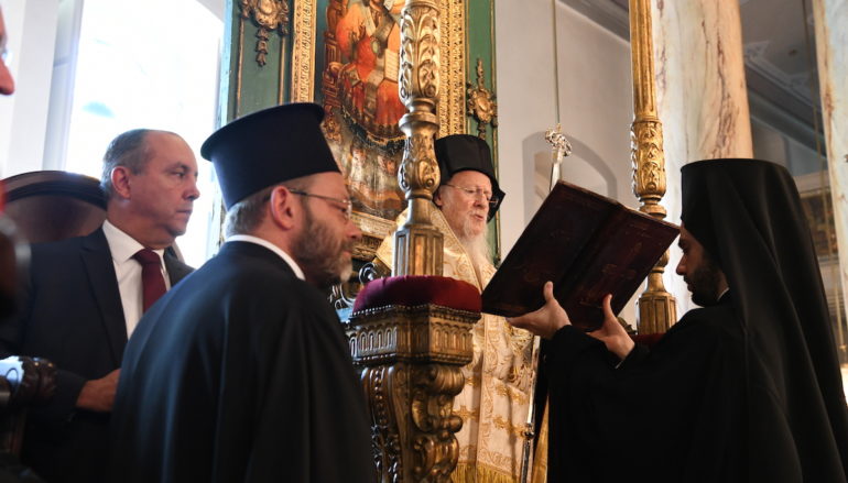 Ο Οικ. Πατριάρχης στον πανηγυρίζοντα Ι. Ναό Αγίου Φωκά Μεσαχώρου