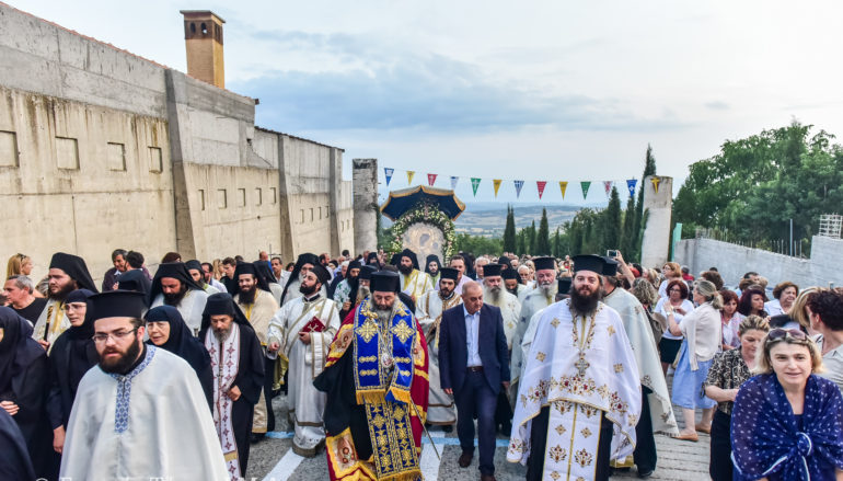 Υποδοχή της Παναγίας Γοργοϋπηκόου στην Ι. Μονή Θεοσκεπάστου Σοχού