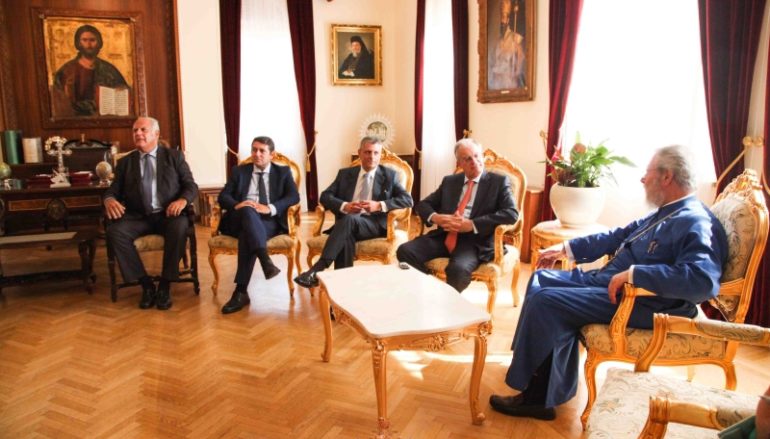 Ο Πρόεδρος της Βουλής των Ελλήνων στον Αρχιεπίσκοπο Κύπρου