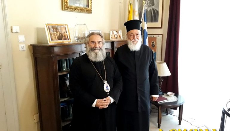 Επίσκεψη του Μητροπολίτη Μαντινείας στον Μητροπολίτη Μάνης