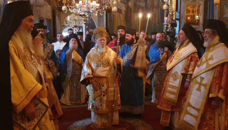 Πατριαρχική Θεία Λειτουργία στην Ι. Μονή Ξενοφώντος