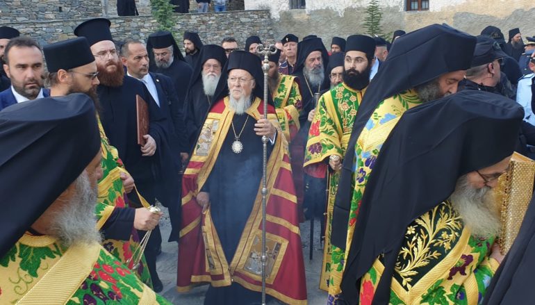 Ο Οικουμενικός Πατριάρχης στις Καρυές του Αγίου Όρους