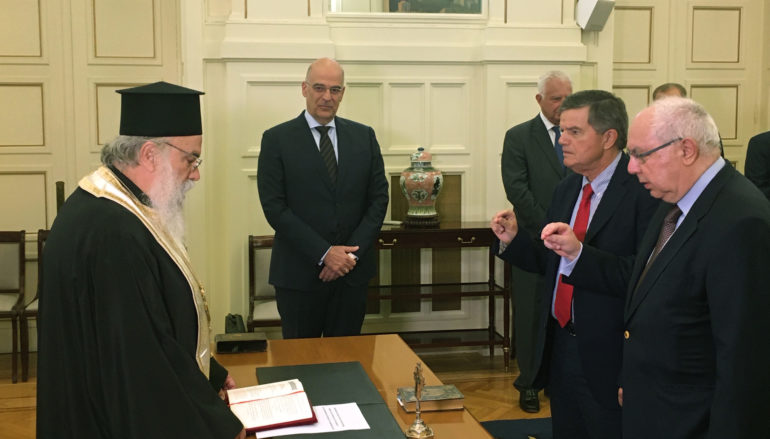 Ορκίσθηκε ο νέος Πολιτικός Διοικητής του Αγίου Όρους Αθ. Μαρτίνος