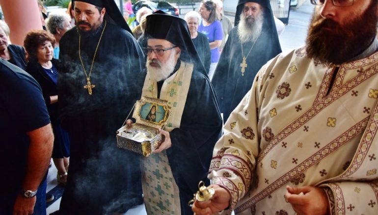 Υποδοχή Λειψάνων του Αγ. Αμφιλοχίου του Πατμίου στα Κουνουπιδιανά Χανίων