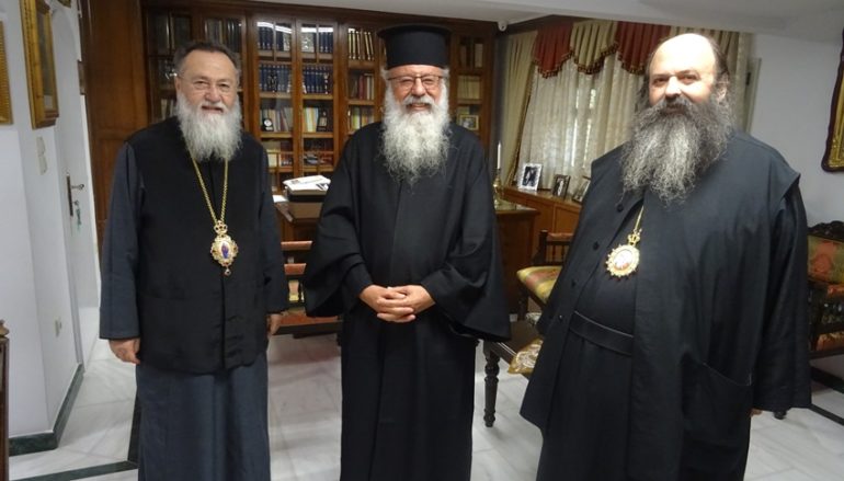 Ο Μητροπολίτης Μαδαγασκάρης στον Μητροπολίτη Κορίνθου