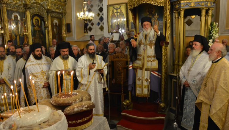 Αρχιερατικός Εσπερινός του Αγίου Δημητρίου στην Τρίπολη