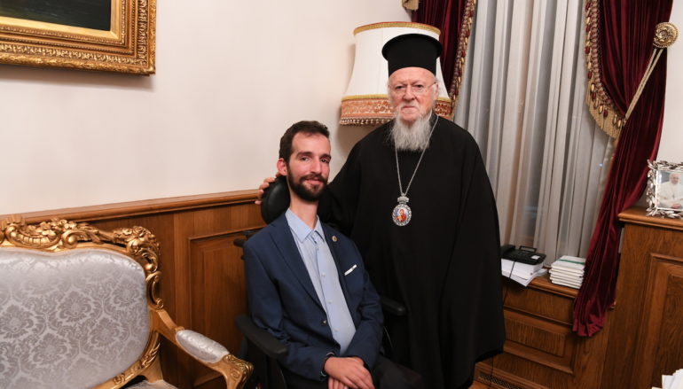 Ο Έλληνας Ευρωβουλευτής Στέλιος Κυμπουρόπουλος στο Οικ. Πατριαρχείο