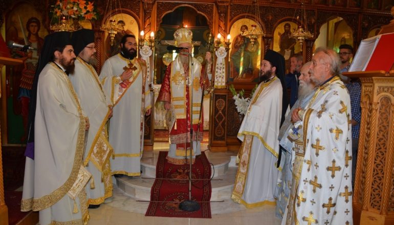 Εγκαίνια Ναού του Αγ. Αθανασίου από τον Μητροπολίτη Αιτωλίας