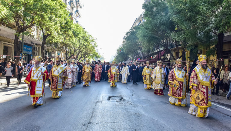 Μεγαλειώδης η λιτανεία του Αγίου Δημητρίου στη Θεσσαλονίκη