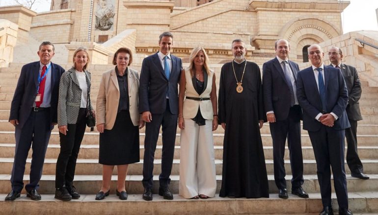 Στην Ιερά Μονή του Αγίου Γεωργίου στο Κάιρο ο Πρωθυπουργός
