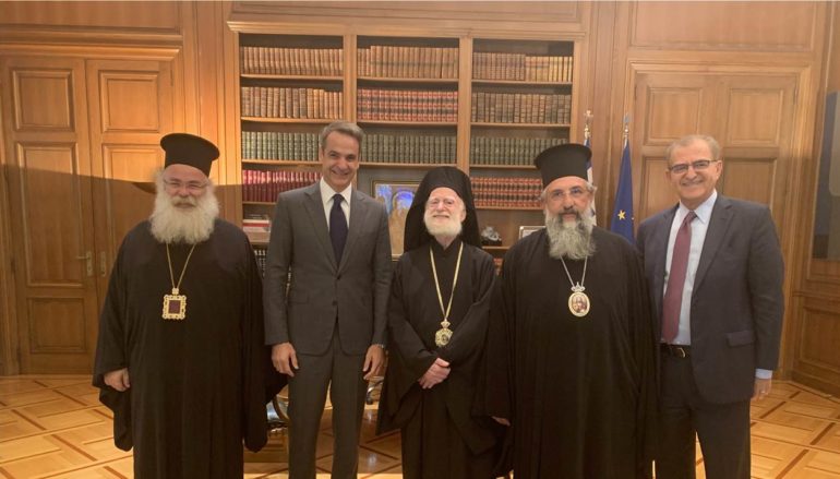Αντιπροσωπεία της Εκκλησίας της Κρήτης στον Πρωθυπουργό