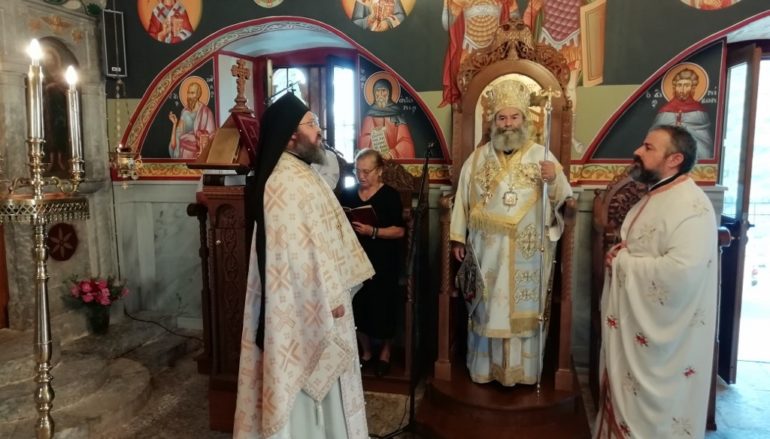 Ο Μητροπολίτης Μάνης στο Δρυμό Ανατολικής Μάνης