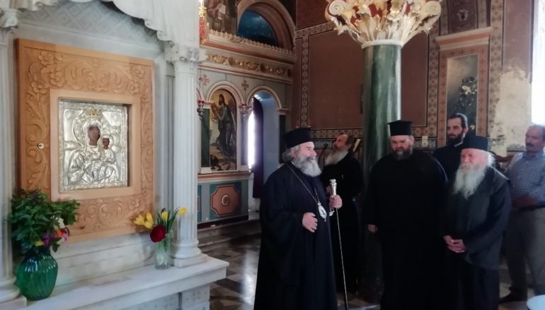 Επίσκεψη του Μητροπολίτου Μάνης στην Ιερά Μονή Βουλκάνου