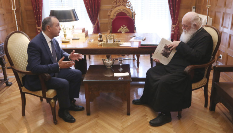 Συνάντηση Αρχιεπισκόπου με τον Υφυπουργό Μακεδονίας – Θράκης