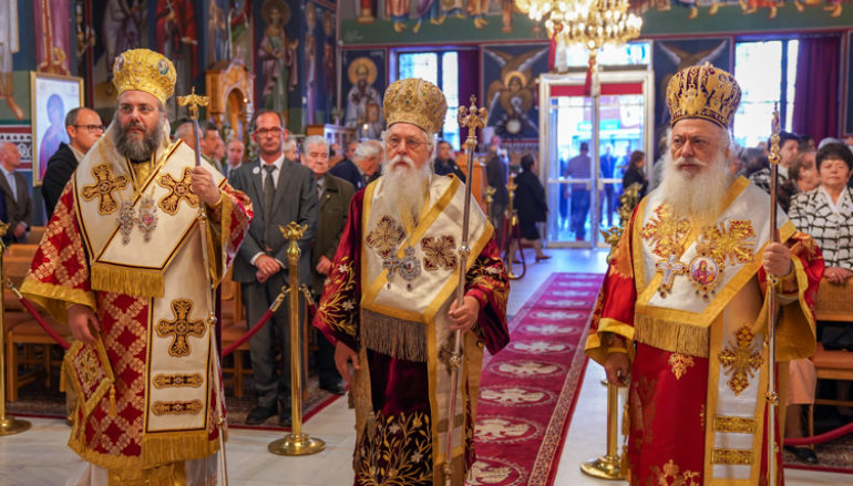 Αρχιερατικό Συλλείτουργο στον Ιερό Ναό του Αγίου Μηνά Ναούσης