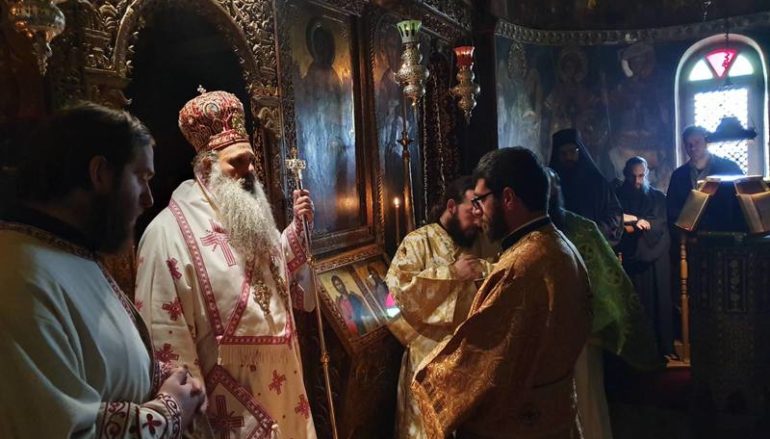 Χειροτονία Διακόνου από τον Μητροπολίτη Σταγών