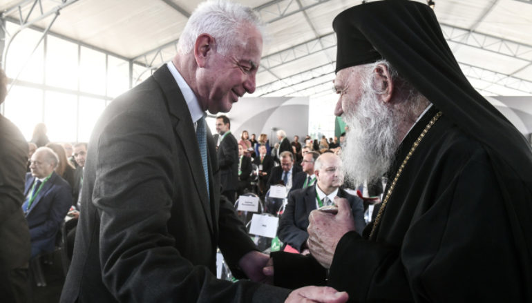 O Αρχιεπίσκοπος στα εγκαίνια του Ωνασείου Εθνικού Μεταμοσχευτικού Κέντρου