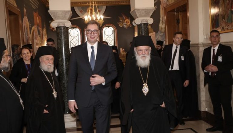 Συνάντηση Αρχιεπισκόπου με τον Πρόεδρο της Σερβίας
