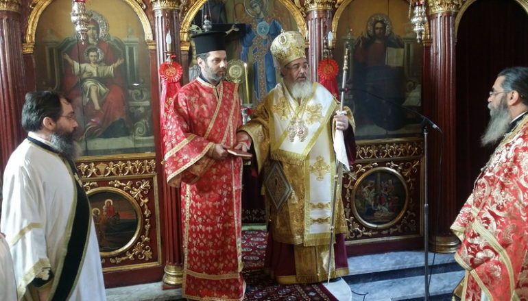 Χειροτονία Διακόνου από τον Μητροπολίτη Πρεβέζης Χρυσόστομο