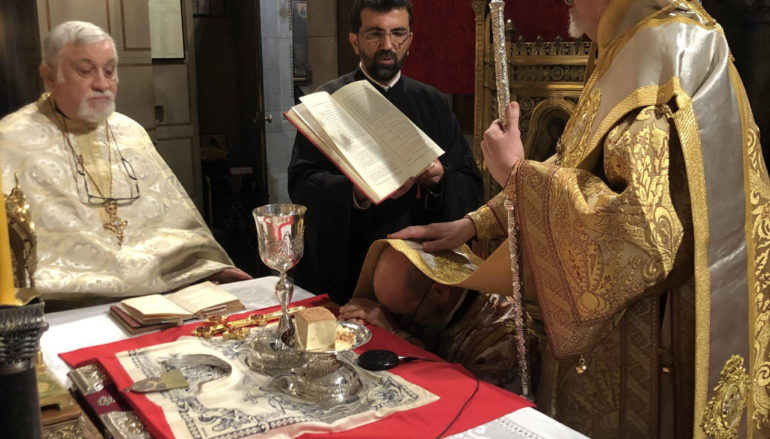 Χειροτονία νέου Διακόνου από τον Μητροπολίτη Γαλλίας