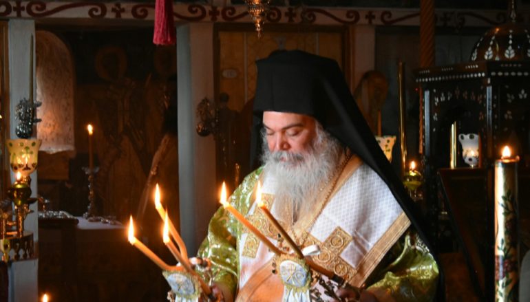 Ο Μητροπολίτης Ανδριανουπόλεως στην Ι. Μονή Προφήτη Ηλία Ερυθρών