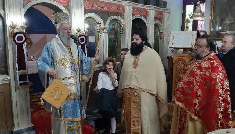Ο Μητροπολίτης Χαλκίδος Χρυσόστομος στην Βόρεια Εύβοια
