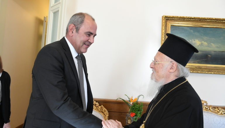 Ο Υφυπουργός Παιδείας και Θρησκευμάτων της Ελλάδος στο Οικ. Πατριαρχείο