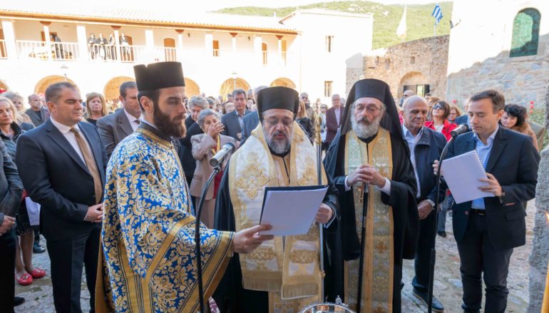 Ο Μητροπολίτης Μεσσηνίας εγκαινίασε Αρχονταρίκι στην Ι. Μονή Βελανιδιάς