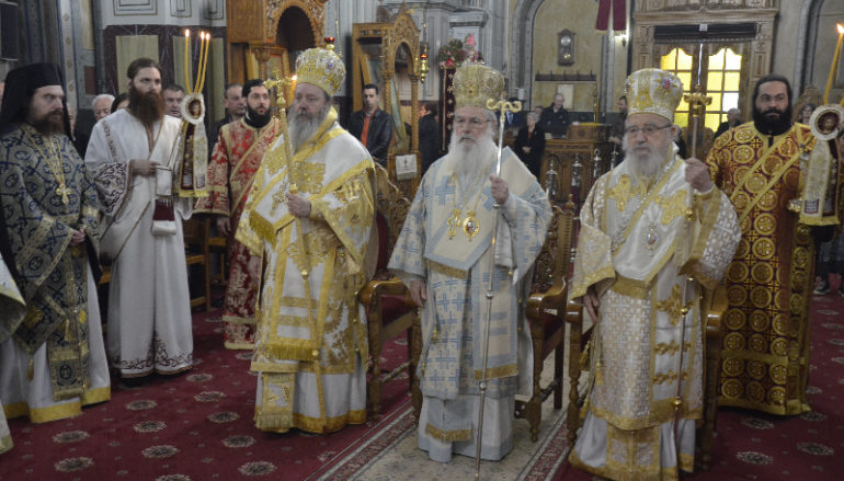 Η εορτή του Αγίου Σπυρίδωνος στην Ι. Μητρόπολη Αιτωλίας